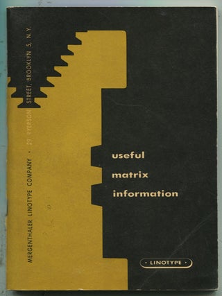 Item #14717 Useful Matrix Information