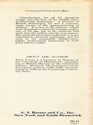 Joseph Chamberlain; radicalism and empire, 1868-1914