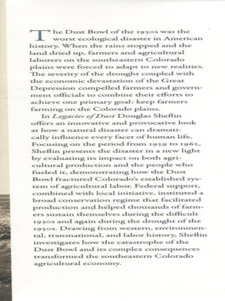 Legacies of Dust; land use and labor on the Colorado plains