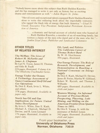 The Greatest Gamblers; the epic of American oil exploration