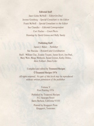 Potpourri of Cookery Volume V
