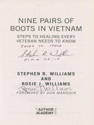 Nine Pairs of Boots in Vietnam; steps to healing every veteran needs to know