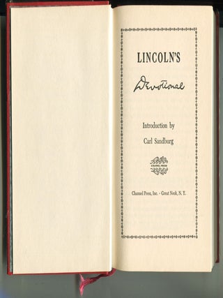 Lincoln's Devotional