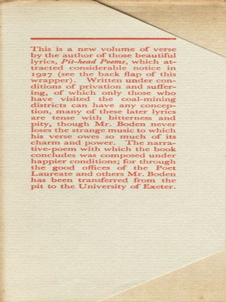 Out of the Coalfields; further poems