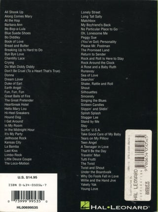 Rock 'n' Roll; guitar chord songbook