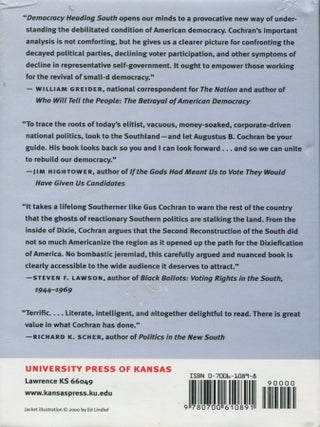 Democracy Heading South; national politics in the shadow of Dixie