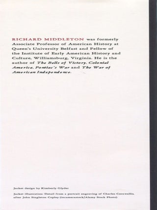 Cornwallis; soldier and statesman in a revolutionary world