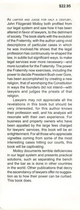 The Fraternity; lawyers and judges in collusion