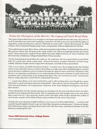 Champion of the Barrio; the legacy of Coach Buryl Baty