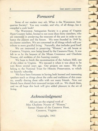 The Hunt Country Cook Book