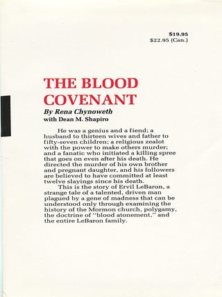 The Blood Covenant