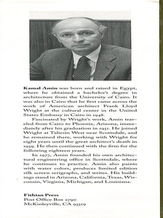 Reflections from the Shining Brow; my years with Frank Lloyd Wright and Olgivanna Lazovich