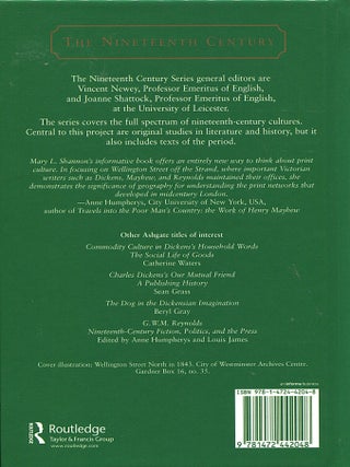 Dickens, Reynolds, and Mayhew on Wellington Street; the print culture of a Victorian street