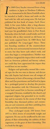 Distant Neighbors; the selected letters of Wendell Berry and Gary Snyder