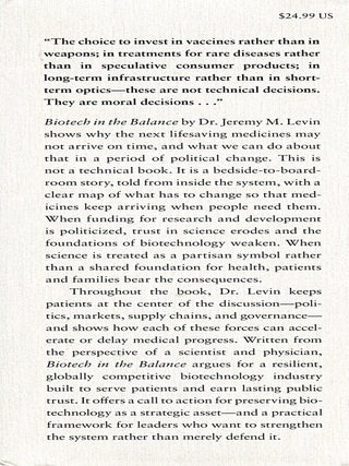 Biotech in the Balance; saving a strategic industry in an age of distrust