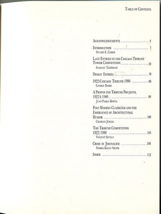 The Chicago Tribune Power Competition Volumes I and II