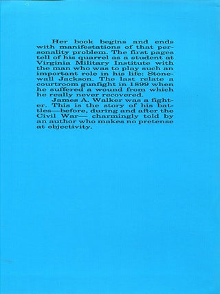 Stonewall Jim; a biography of General James A. Walker, C.S.A.