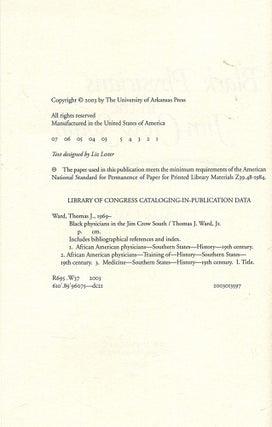 Black Physicians in the Jim Crow South