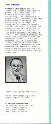 The American Peace Movement; ideals and activism