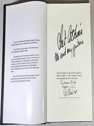 Chet Atkins; me and my guitars