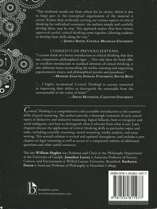 Critical Thinking; an introduction to the basic skills