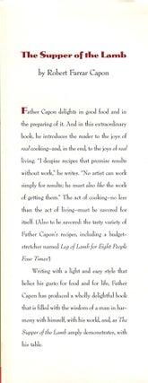 The Supper of the Lamb; a culinary reflection