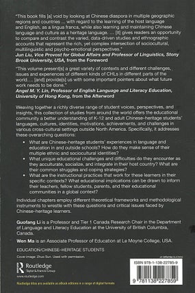 Educating Chinese-Heritage Students in the Global-Local Nexus; identities, challenges, and opportunities