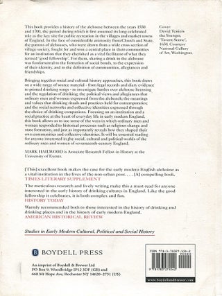 Alehouses and Good Fellowship in Early Modern England