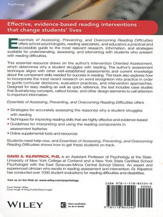 Essentials of Assessing, Preventing, and Overcoming Reading Difficulties