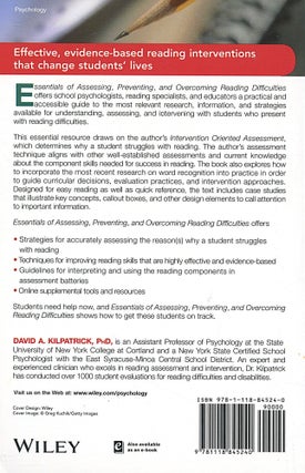 Essentials of Assessing, Preventing, and Overcoming Reading Difficulties