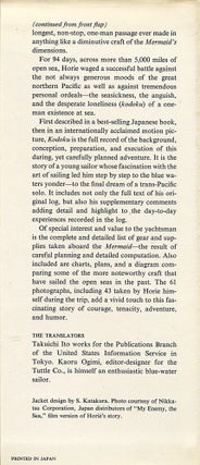 Kodoku; sailing alone across the Pacific