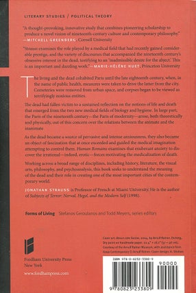 Human Remains; medicine, death, and desire in nineteenth-century Paris