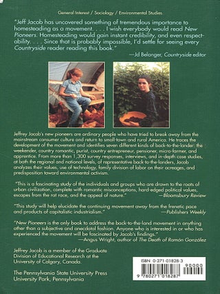 New Pioneers; the back-to-the-land movement and the search for a sustainable future