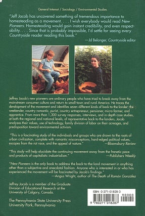 New Pioneers; the back-to-the-land movement and the search for a sustainable future