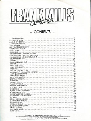 Frank Mills Collection; 44 most requested piano solos and songs