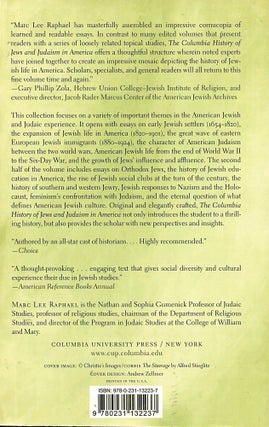 The Columbia History of Jews and Judaism in America