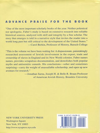 Jews, Slaves, and the Slave Trade; setting the record straight