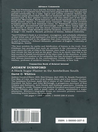 Jews and the American Slave Trade