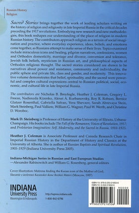 Sacred Stories; religion and spirituality in modern Russia