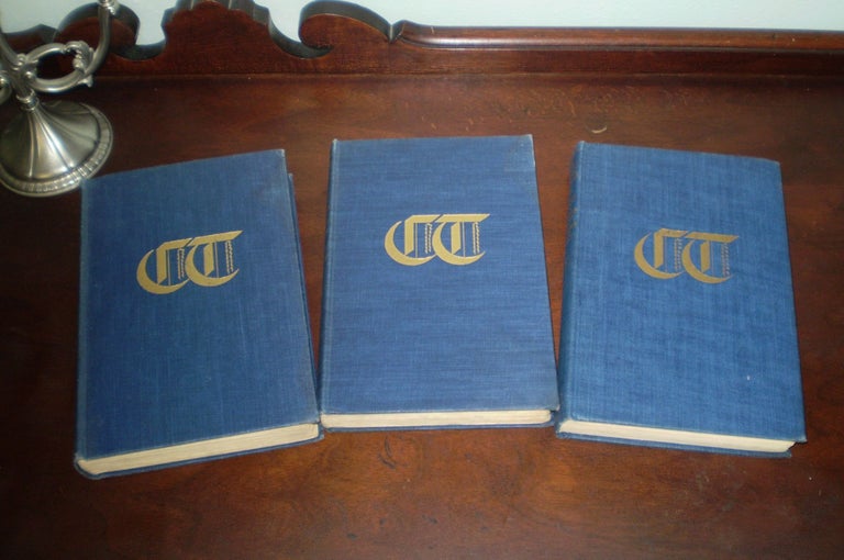 Item #171125001 THE CHICAGO TRIBUNE, Its First Hundred Years; 1865-1880, and 1880-1900, Volume I, II, III, 3 Volume Set