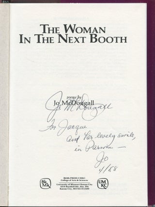 The Woman in the Next Booth; Poems