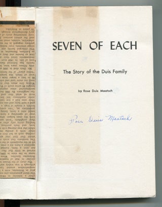 Seven of each; the story of the Duis family