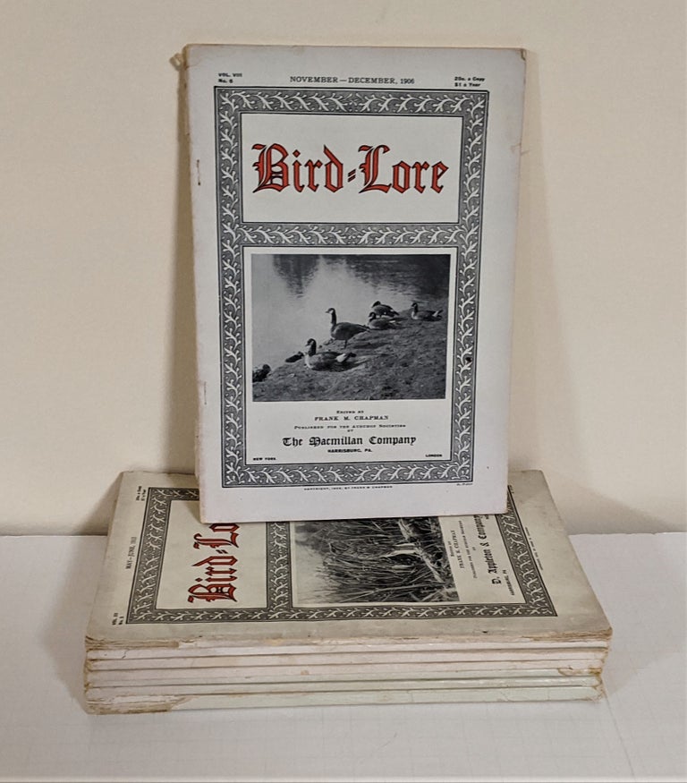 Item #3714 Bird Lore; 8 volumes from the early 1900s. Frank M. Chapman.