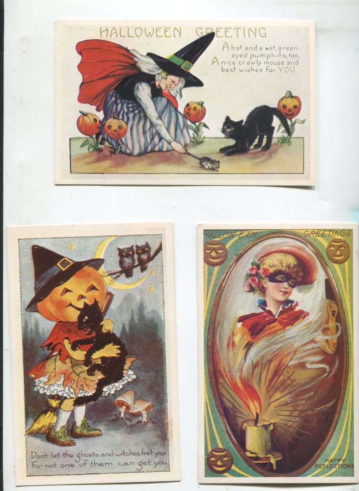 Item #3923 Set of 4 Halloween postcards