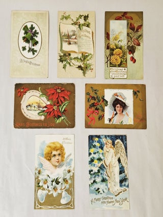 Item #3929 Lot of 7 Early 20th Century Vintage Christmas Postcards