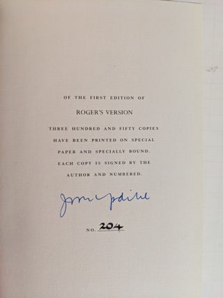 Roger's Version; a novel