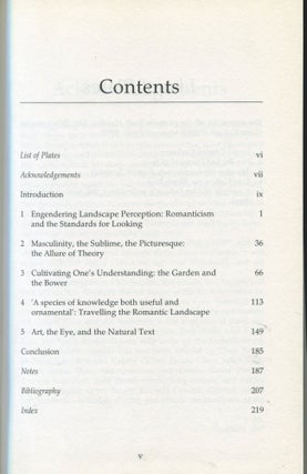 Romantic Visualities; landscape, gender and Romanticism