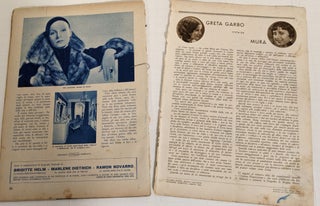 Greta Garbo; Il Romanzo Della Sua Vita Ed I Suoi Films