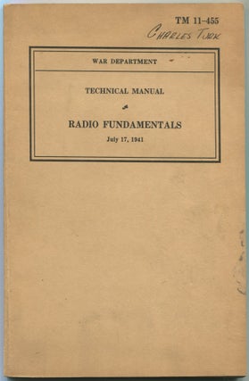 Item #5239 War Department Technical Manual - Radio Fundamentals; Technical Manual No. 11-455