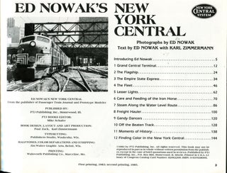 Ed Nowak's New York Central; a company photographer's view of the railroad: 1941-1967